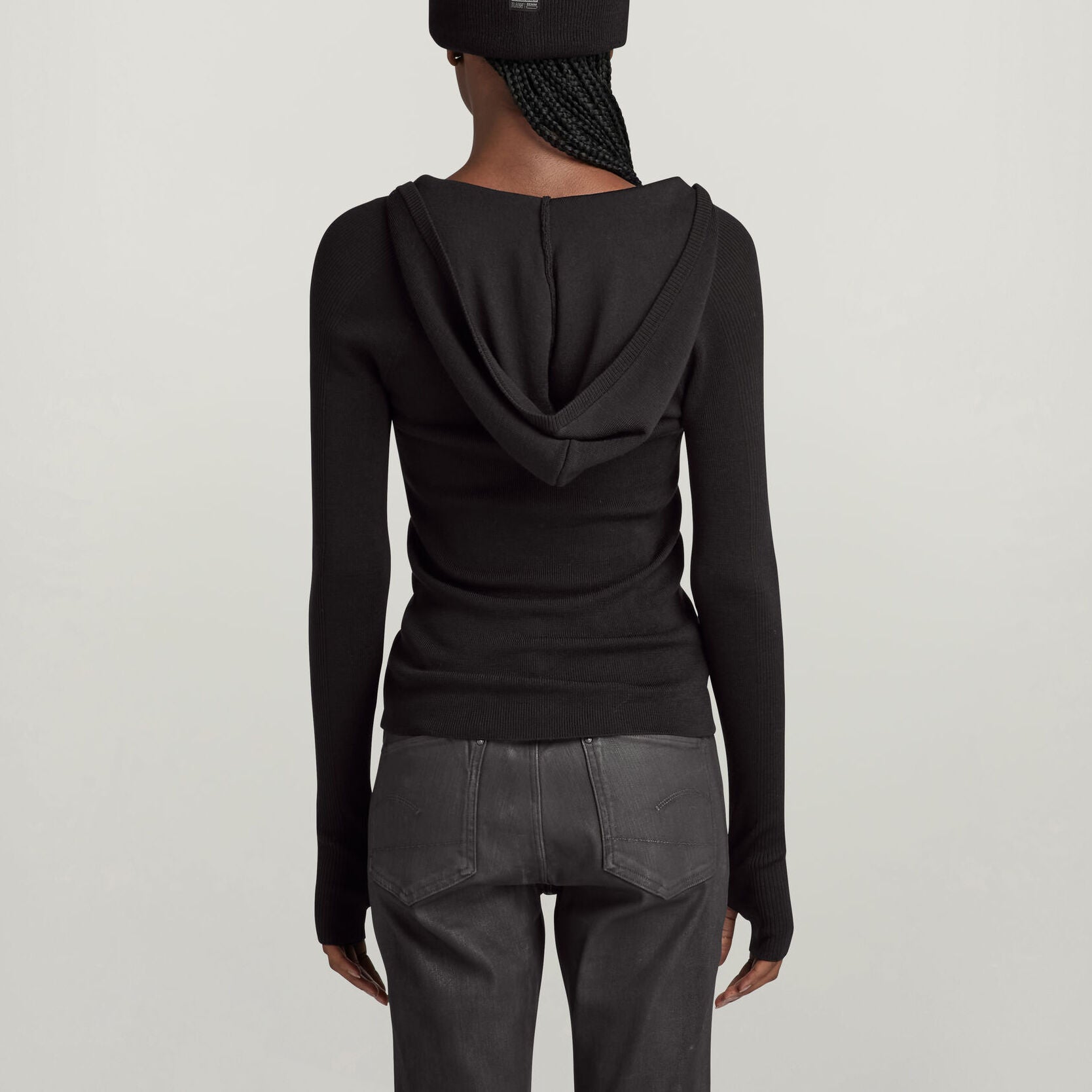 Hooded Slim Knitted Sweater Dada sport preloved - seconde main