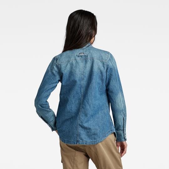 Premium 70'S Slim Denim Shirt Dada sport preloved - seconde main