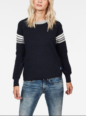 Suzaki Stripe Knitted Sweater Dada sport preloved - seconde main