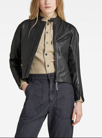 Moto Leather Jacket Mix Dada sport preloved - seconde main