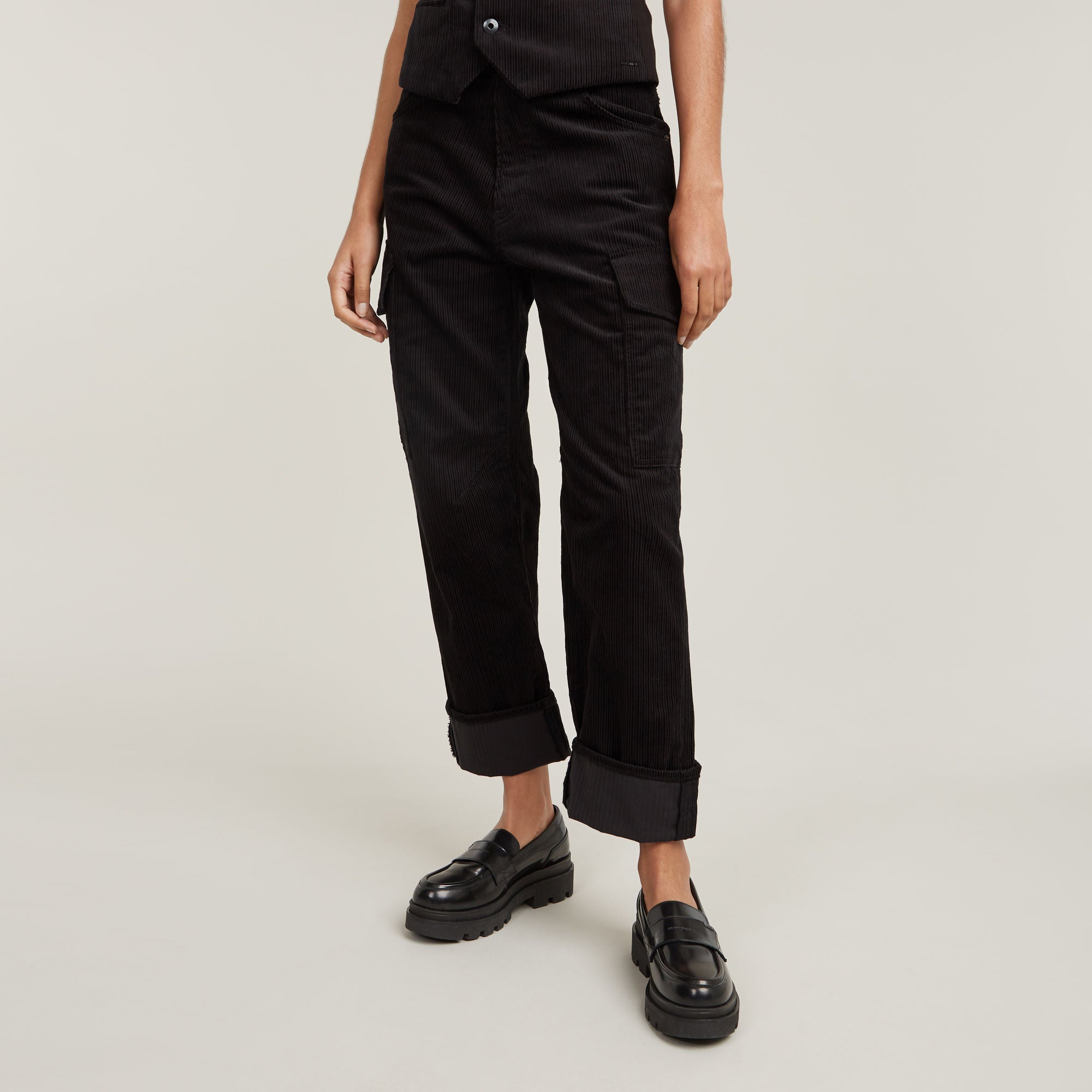 Cargo Pants Cord 3D Boyfriend Dada sport preloved - seconde main