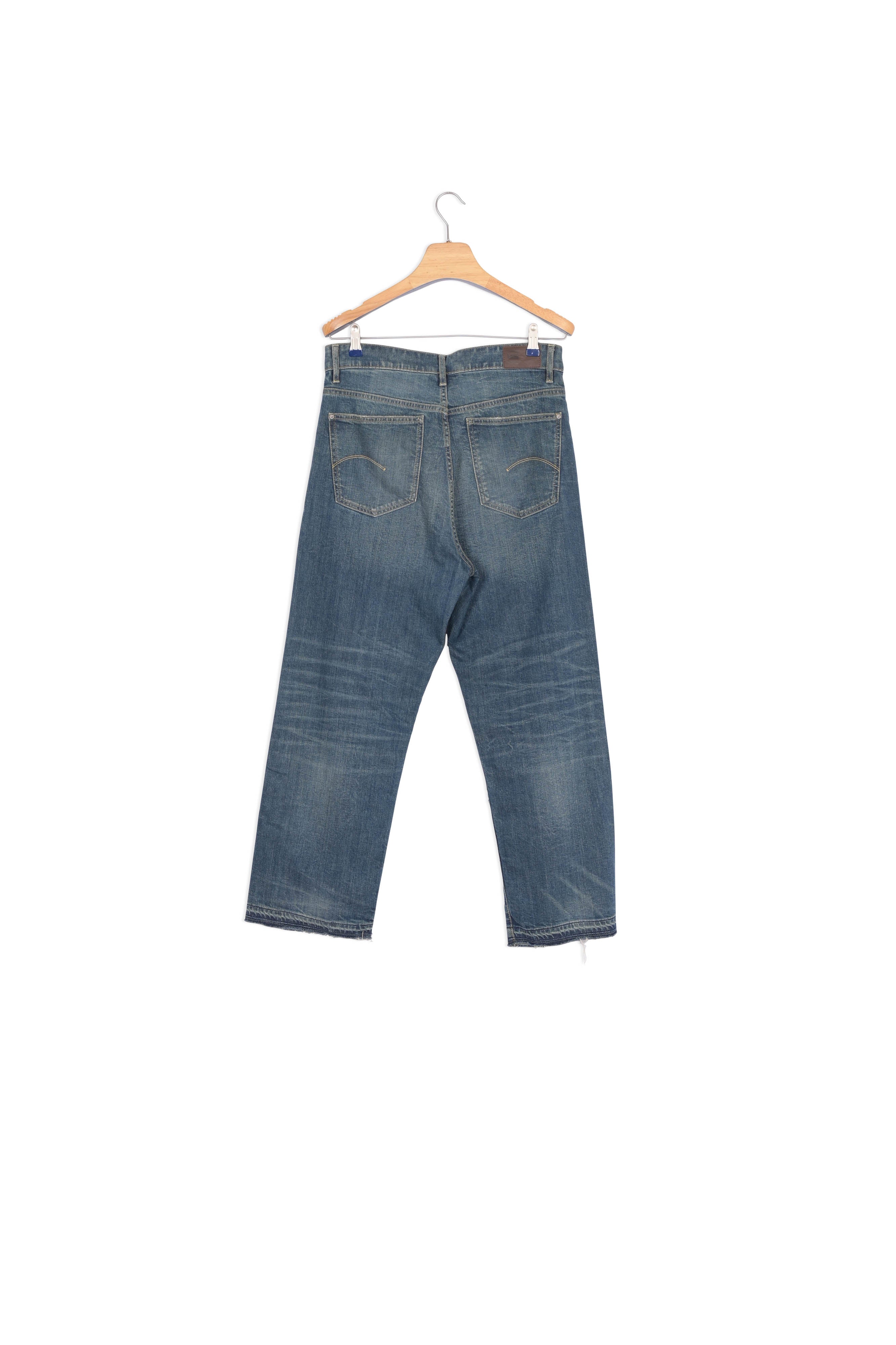 Jean Tedie Ultra High Straight Ripped Edge Ankle C Dada sport preloved - seconde main