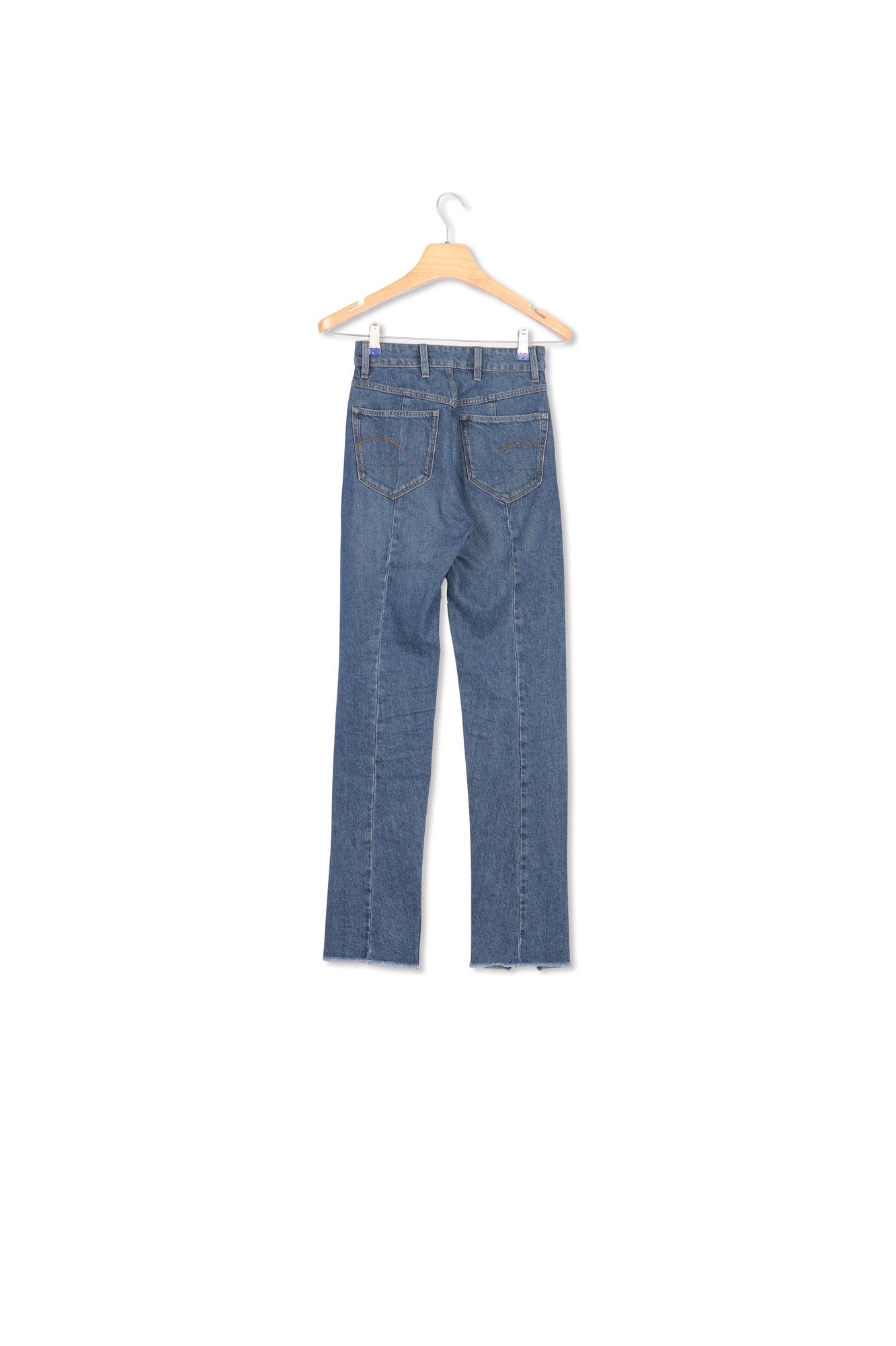 Lanc 3D High waist Straight 90s Ripped Jeans Dada sport preloved - seconde main