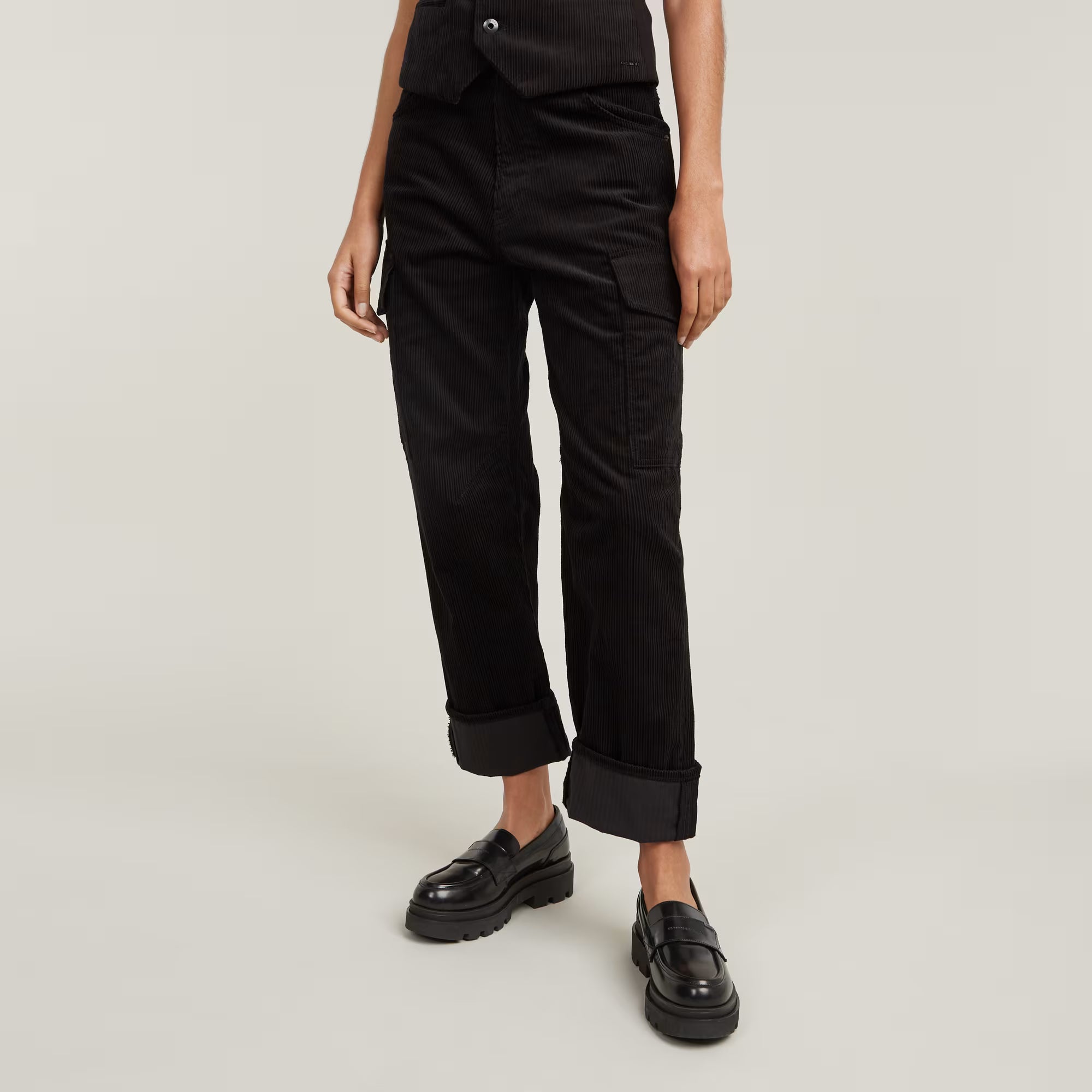Cargo Pants Cord 3D Boyfriend Dada sport preloved - seconde main