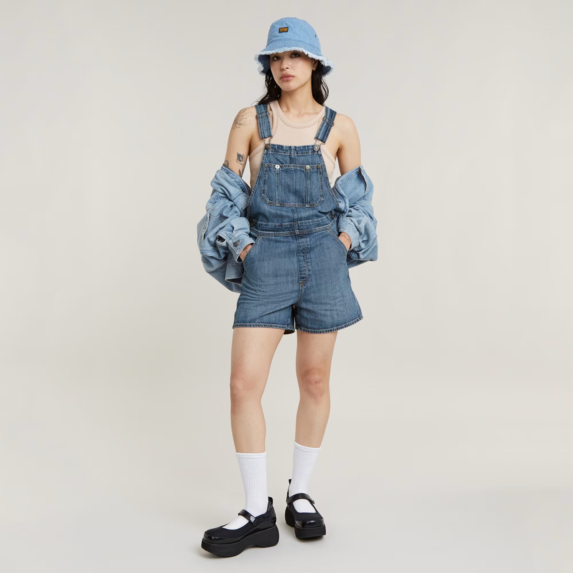 Short Dungaree Dada sport preloved - seconde main