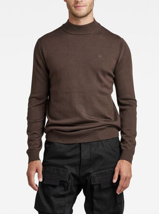 Premium Core Mock Turtle Knitted Sweater Dada sport preloved - seconde main