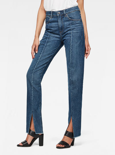 Lanc 3D High waist Straight 90s Ripped Jeans Dada sport preloved - seconde main