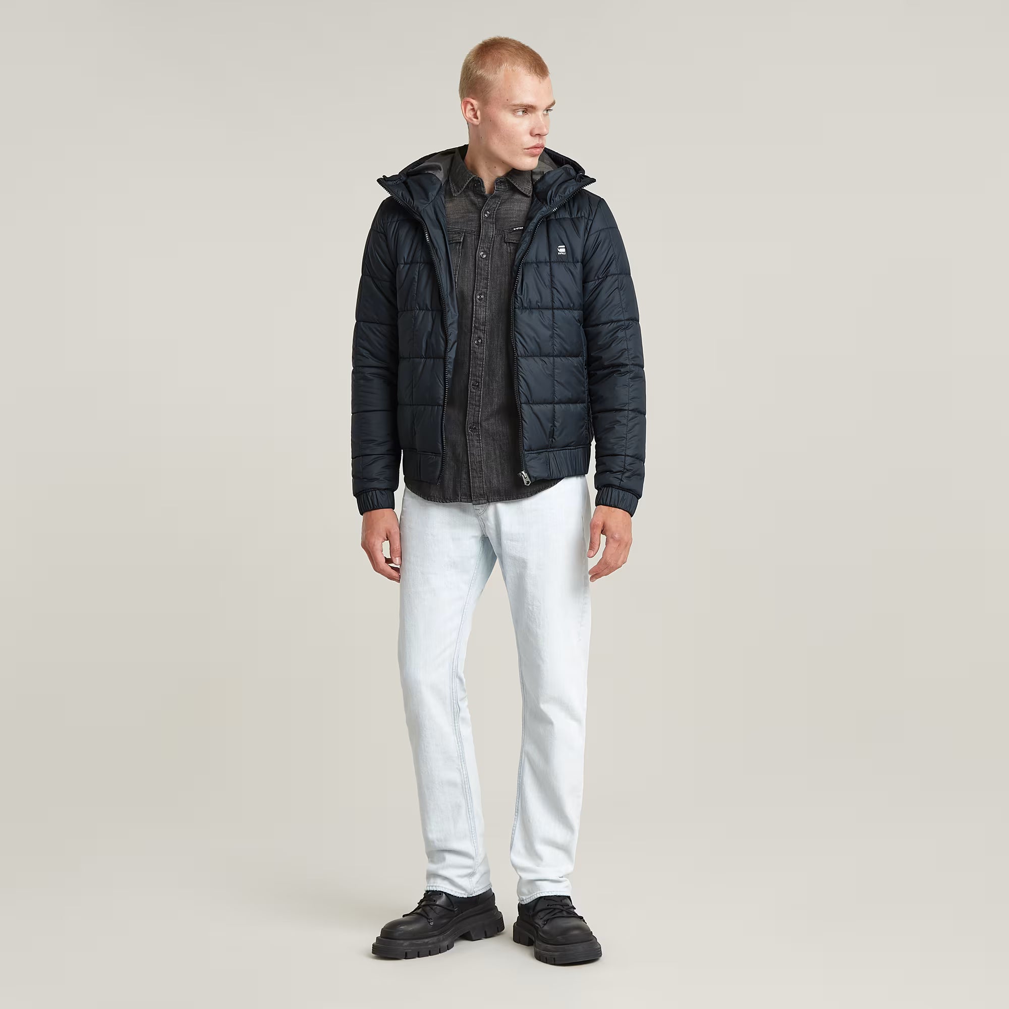 Meefic Quilted Hooded Jacke Dada sport preloved - seconde main