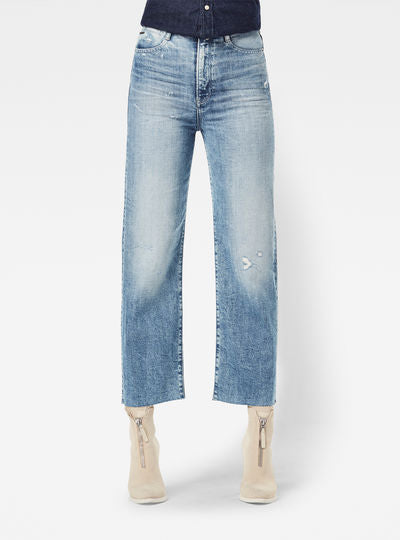 Tedie Ultra High Straight Ripped Edge Ankle Jeans Dada sport preloved - seconde main