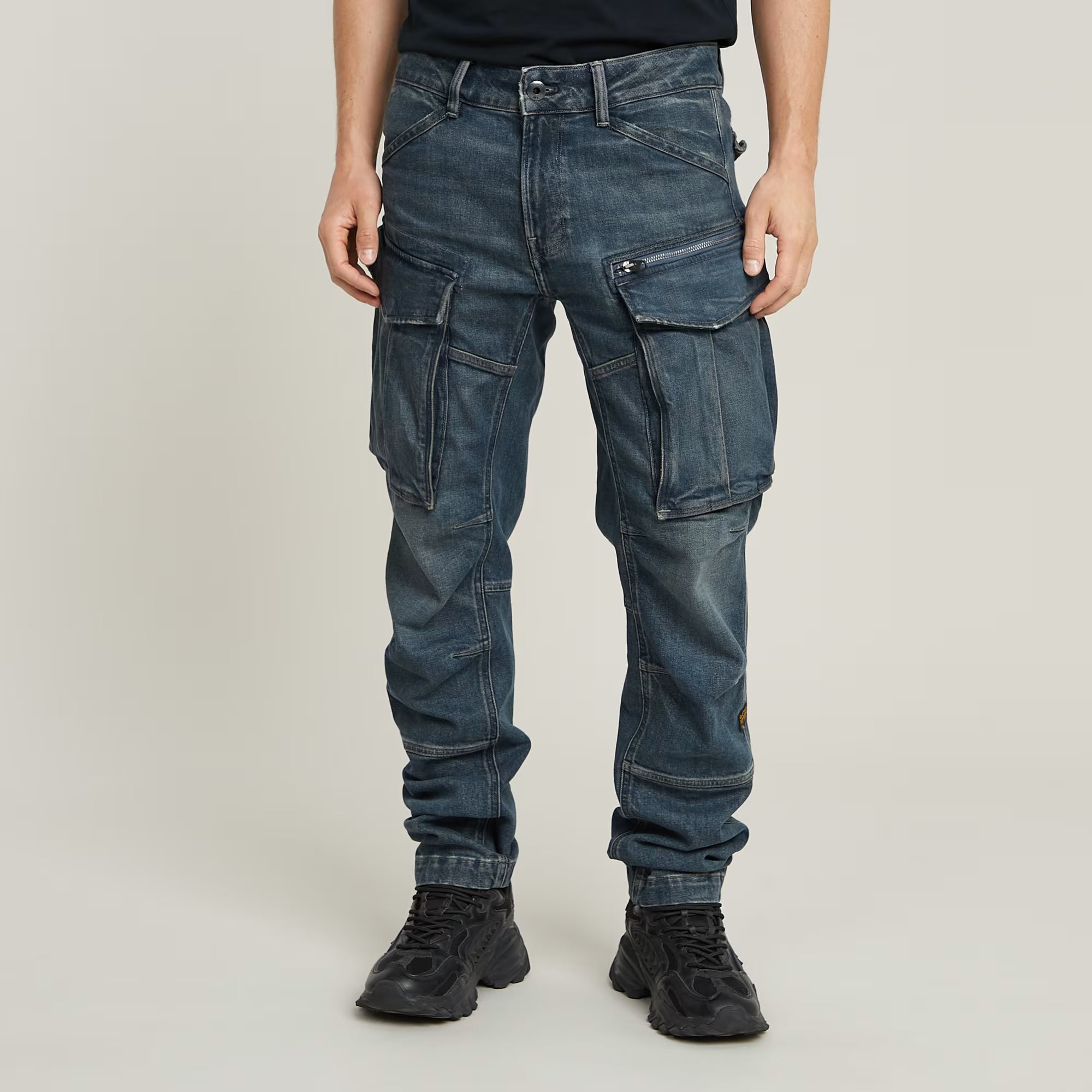 Rovic Zip 3D Regular Tapered Denim Jeans Dada sport preloved - seconde main