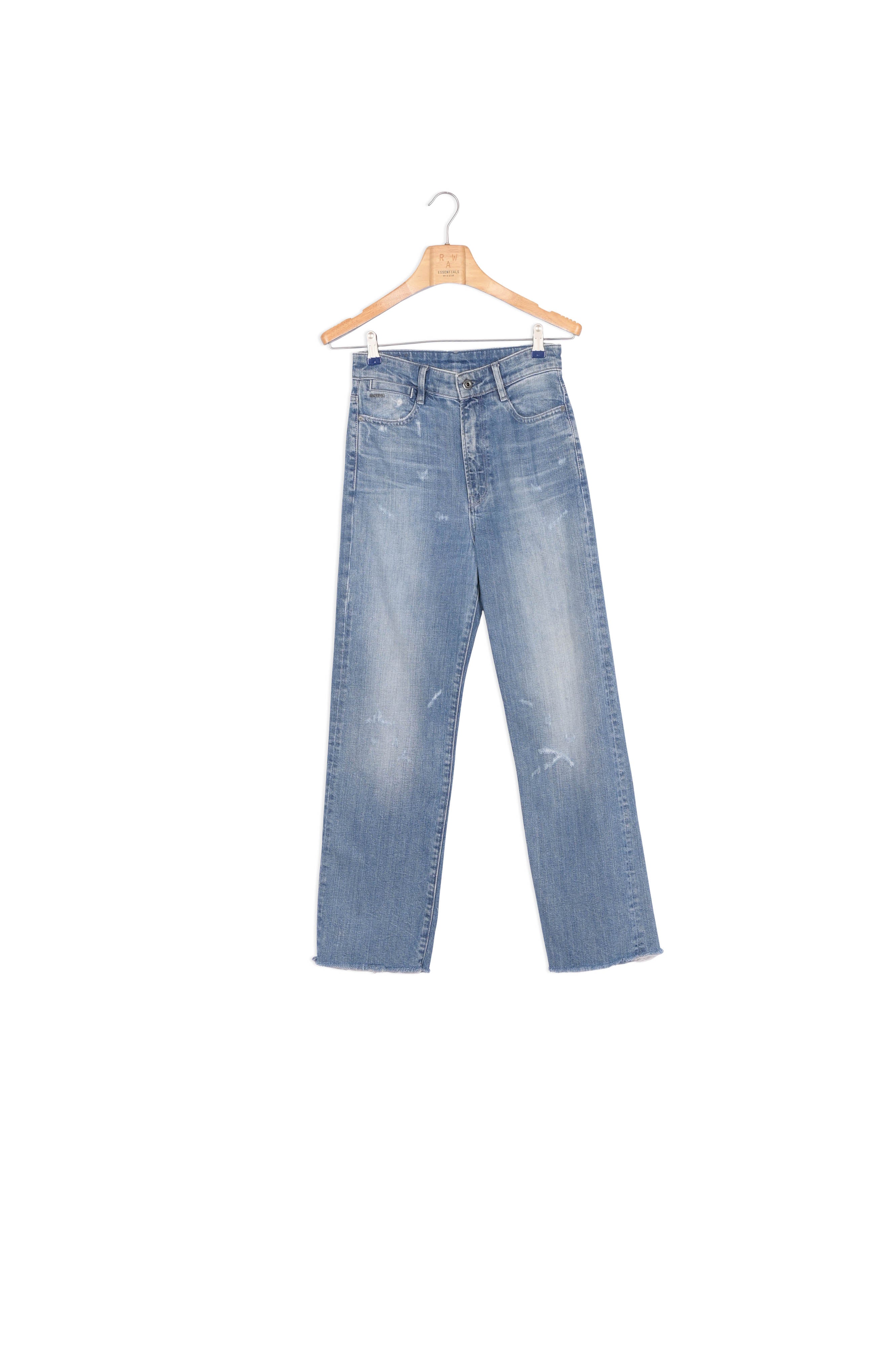 Tedie Ultra High Straight Ripped Edge Ankle Jeans Dada sport preloved - seconde main