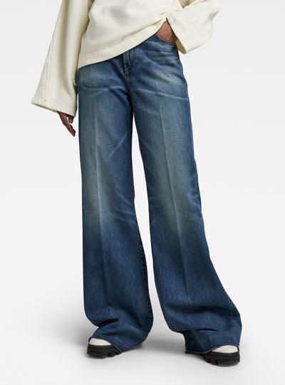 Premium Deck Ultra High Wide Leg Jeans Dada sport preloved - seconde main