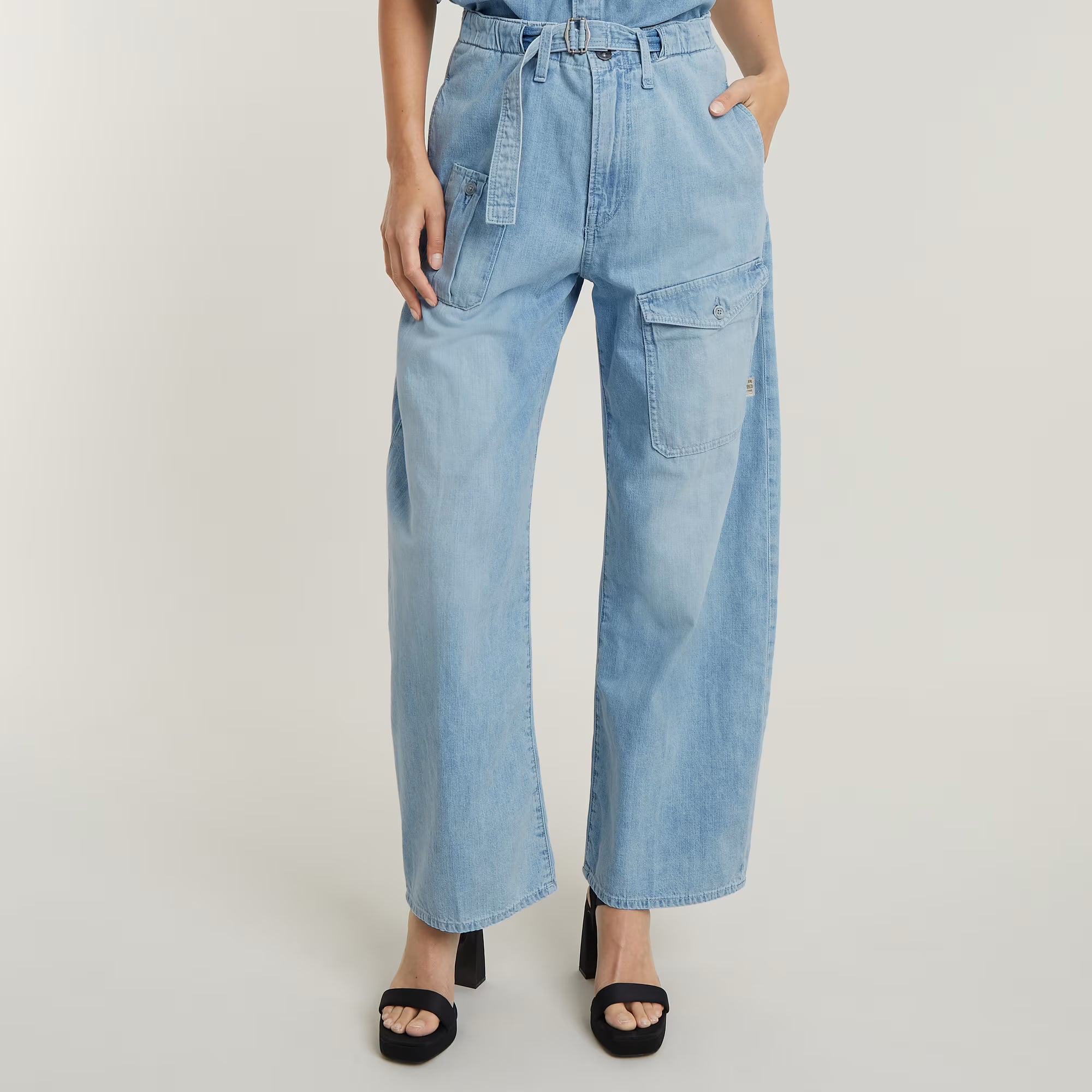 Belted Cargo Loose Jeans Dada sport preloved - seconde main