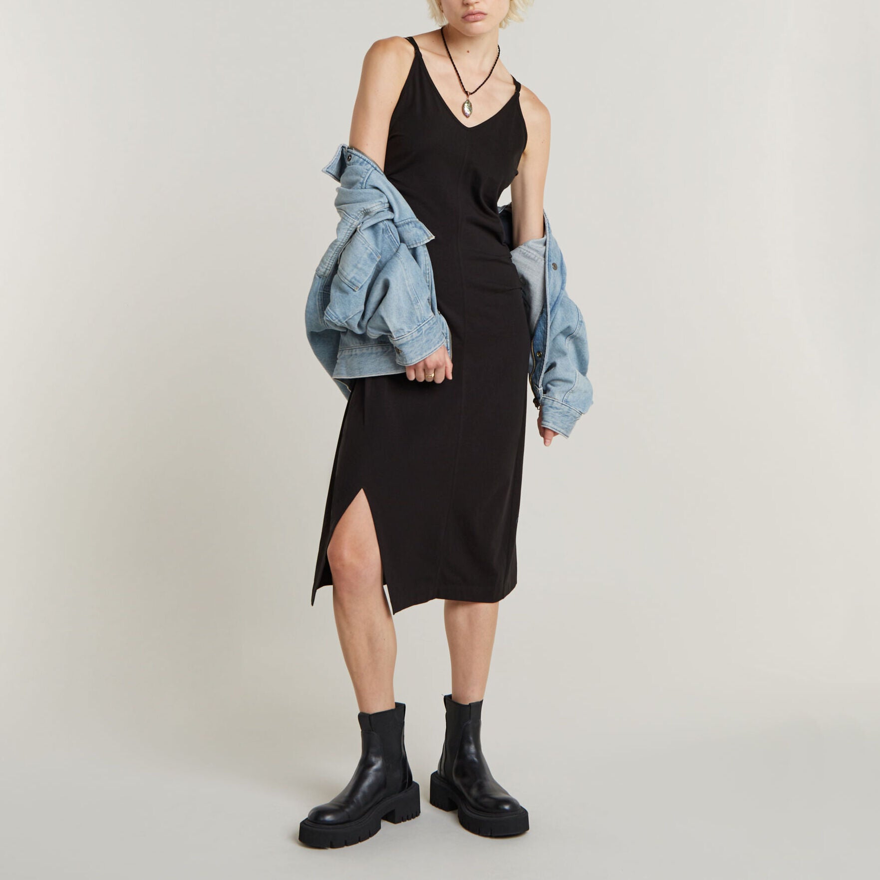 Spaghetti Strap Slit Jurk Dada sport preloved - seconde main