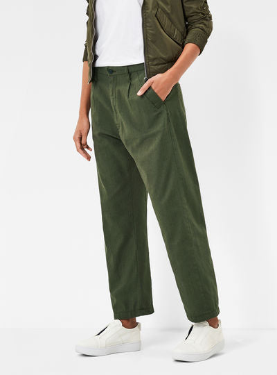 Bronson Mid Waist 3D Loose Pleat Chino Dada sport preloved - seconde main