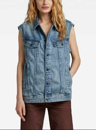 Oversized Denim Vest Dada sport preloved - seconde main