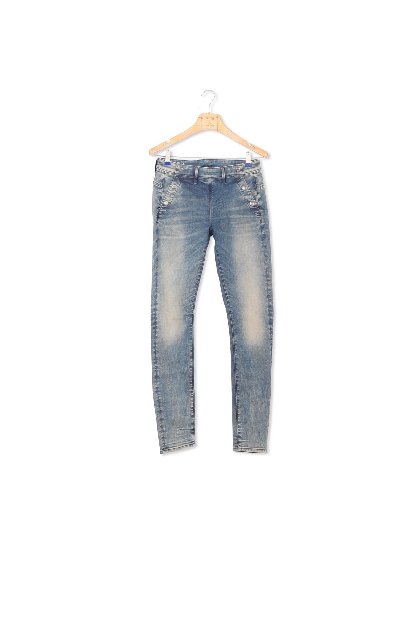 Lynn Navy Mid Waist Skinny Jeans Dada sport preloved - seconde main