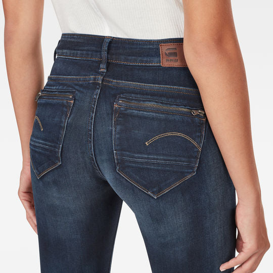 Midge Zip Mid Waist Skinny Color Jeans Dada sport preloved - seconde main