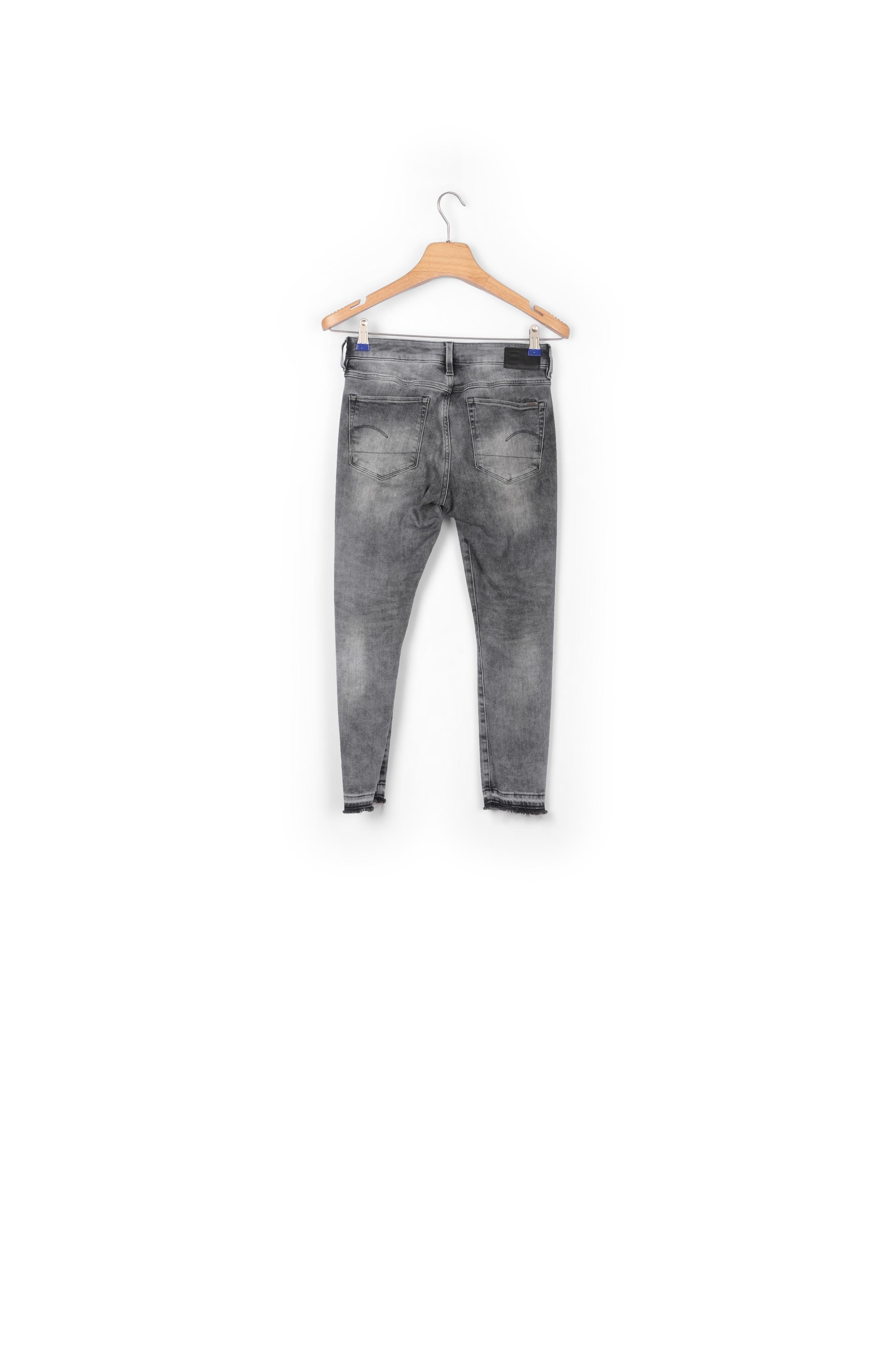 3301 Mid Skinny Ripped Edge Ankle Jeans Dada sport preloved - seconde main