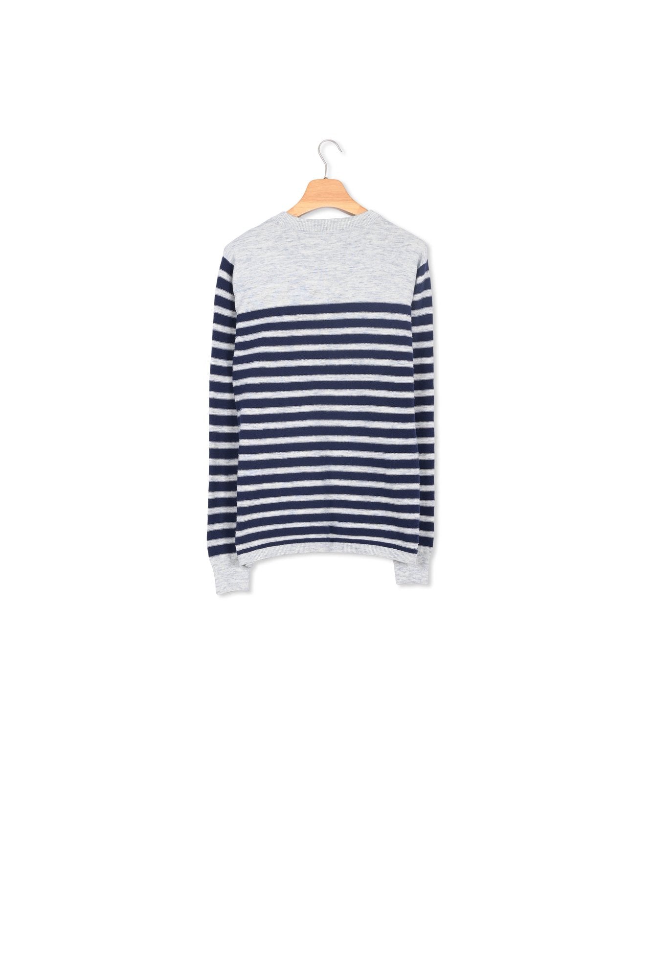 Stripe Crew Neck Knitted Sweater Dada sport preloved - seconde main
