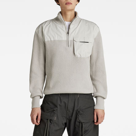 Unisex Army Half Zip Knit Dada sport preloved - seconde main