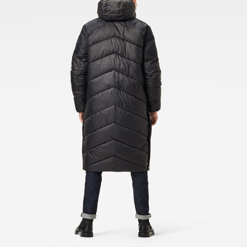 Utility Quilted Hooded Extra Long Parka Dada sport preloved - seconde main