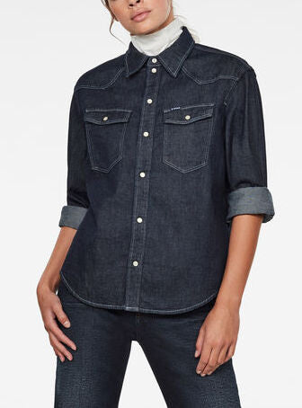 Western Denim Relaxed Shirt Dada sport preloved - seconde main