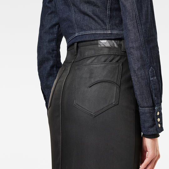 Noxer Navy Button Pencil Skirt Dada sport preloved - seconde main