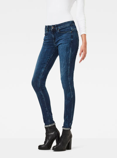 Midge Zip Mid Waist Skinny Color Jeans Dada sport preloved - seconde main