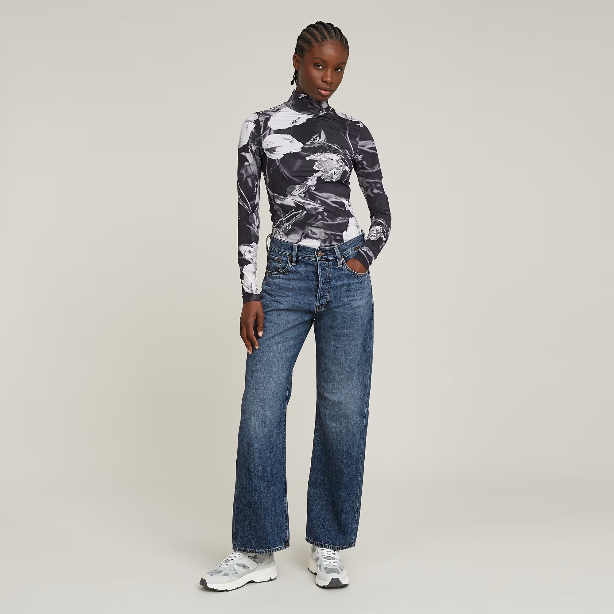 Bowey 3D Boyfriend Jeans Dada sport preloved - seconde main