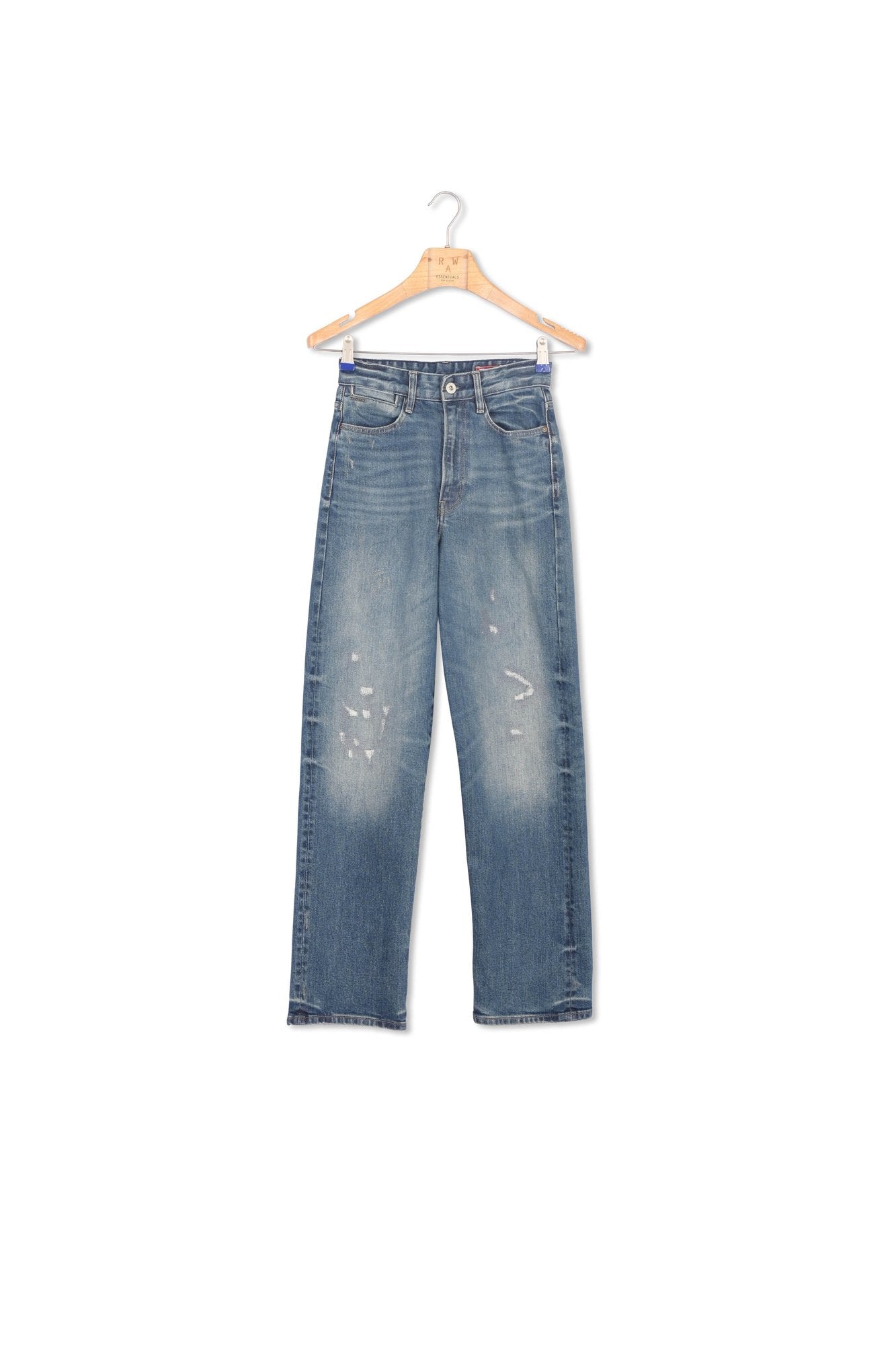 Jean Tedie Ultra High Straight Turn Up Ankle Selvedge Dada sport preloved - seconde main