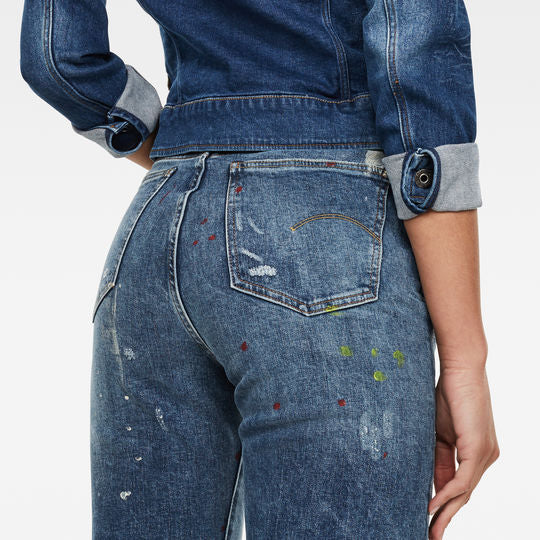 Tedie Ultra High Straight Ripped Edge Ankle Jeans Dada sport preloved - seconde main