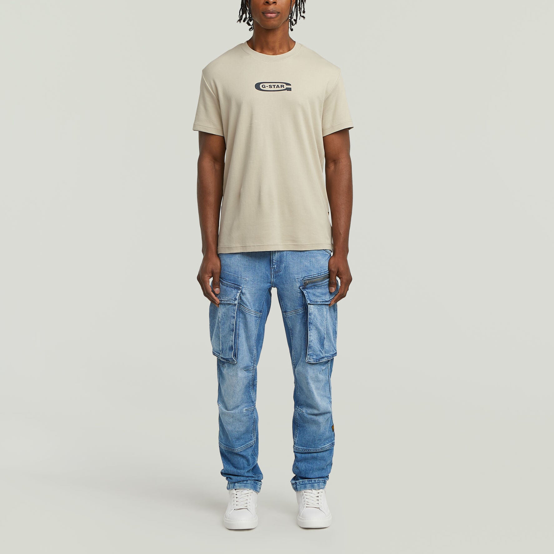 Rovic Zip Regular Tapered Denim Dada sport preloved - seconde main