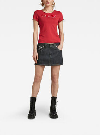 Y2K Denim Mini Skirt Dada sport preloved - seconde main