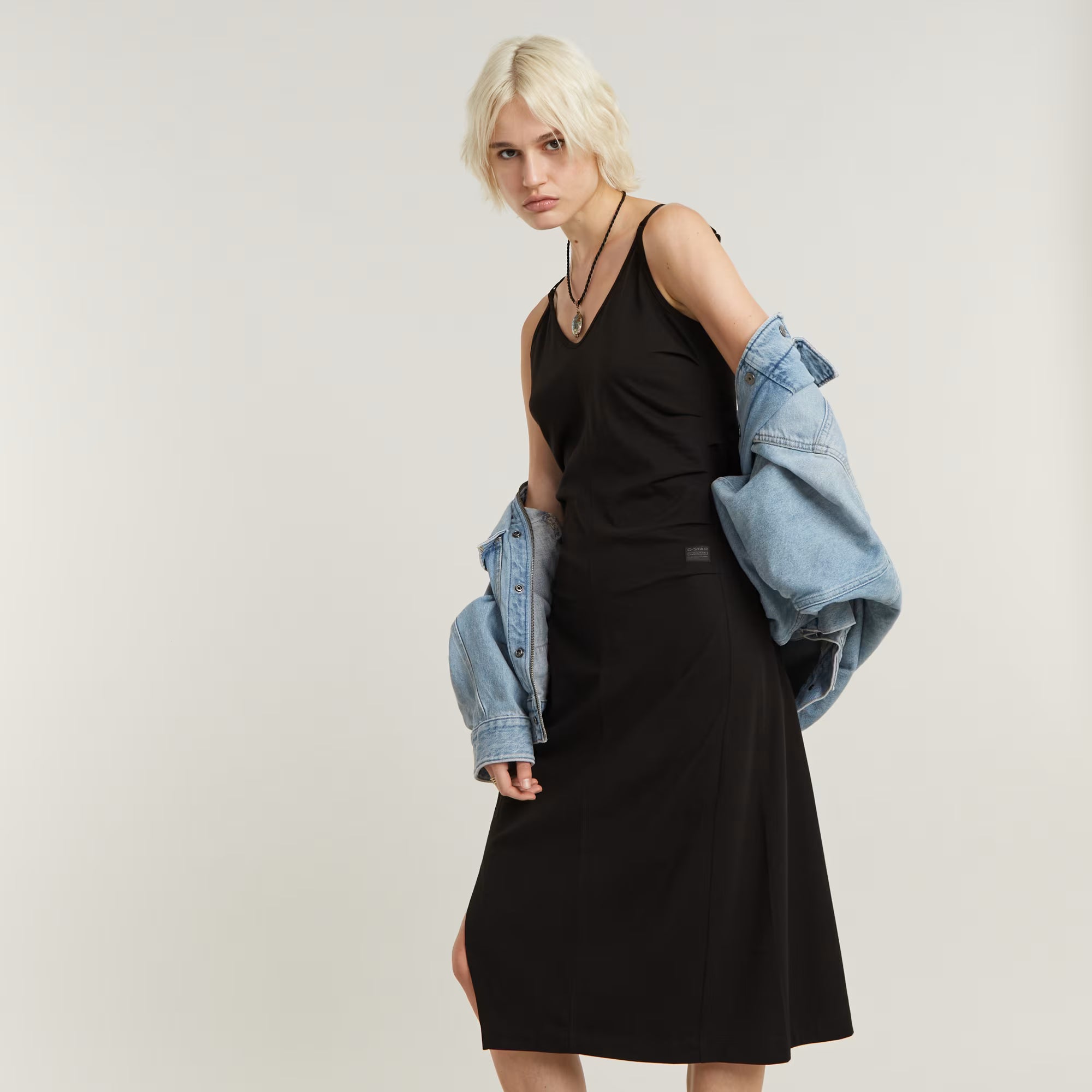 Spaghetti Strap Slit Dress Dada sport preloved - seconde main