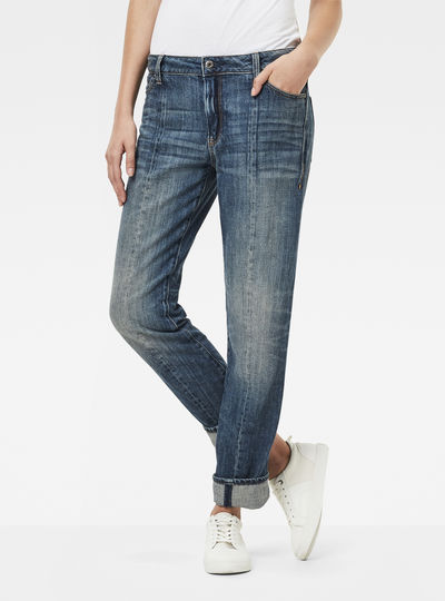 Lanc 3D Mid Waist Boyfriend Jeans Dada sport preloved - seconde main