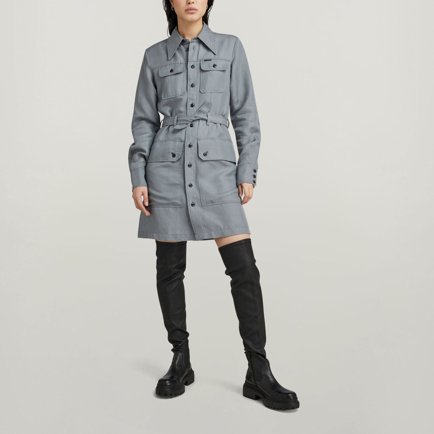 Military Shirt Dress Dada sport preloved - seconde main