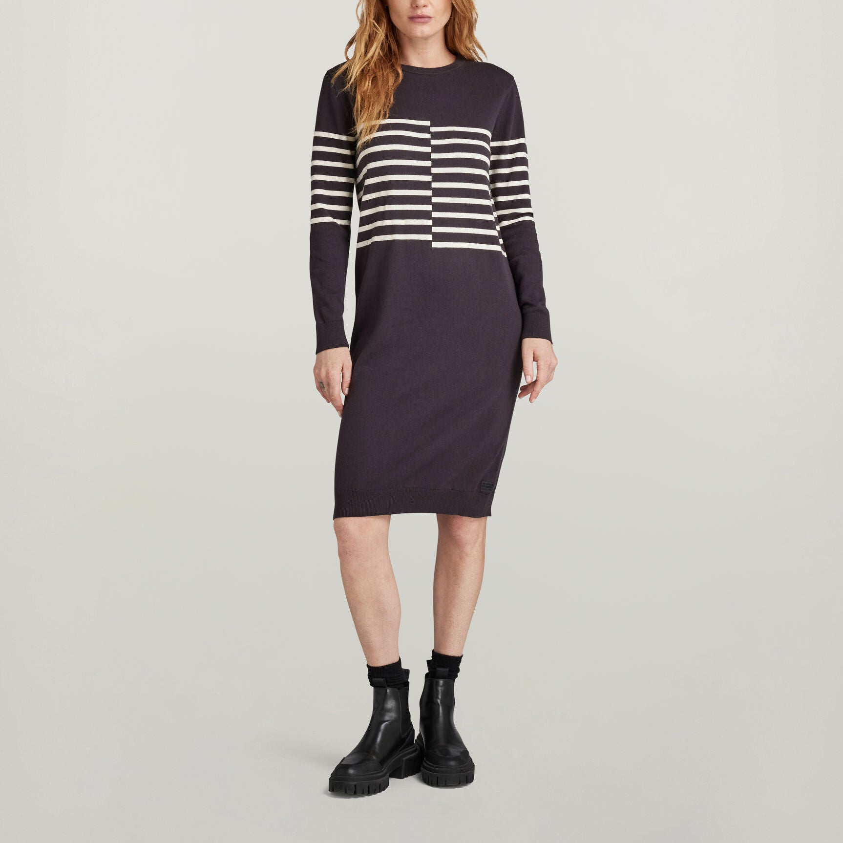 Broken Stripe Knitted Dress Dada sport preloved - seconde main