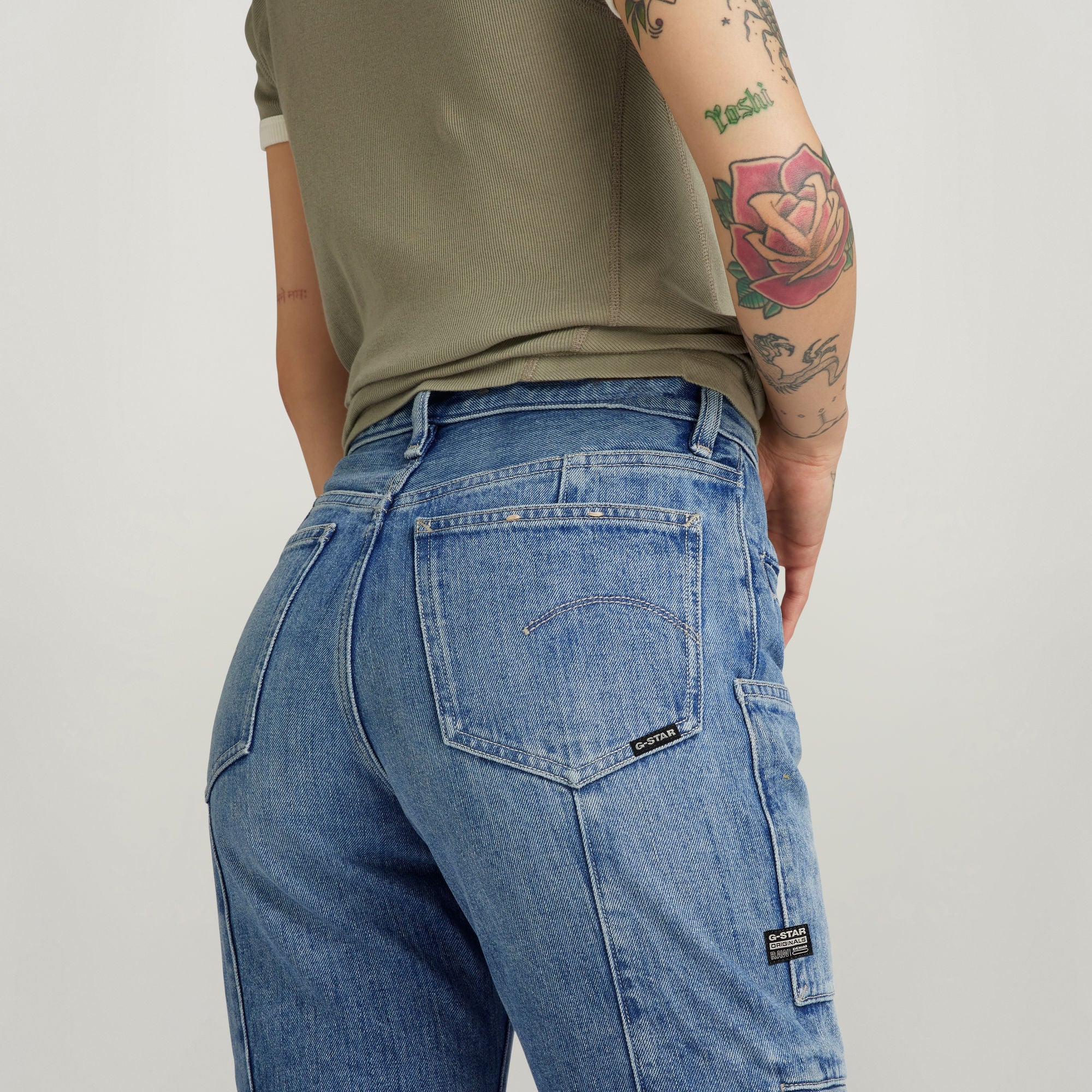 Jean Viktoria Utility High Straight Dada sport preloved - seconde main