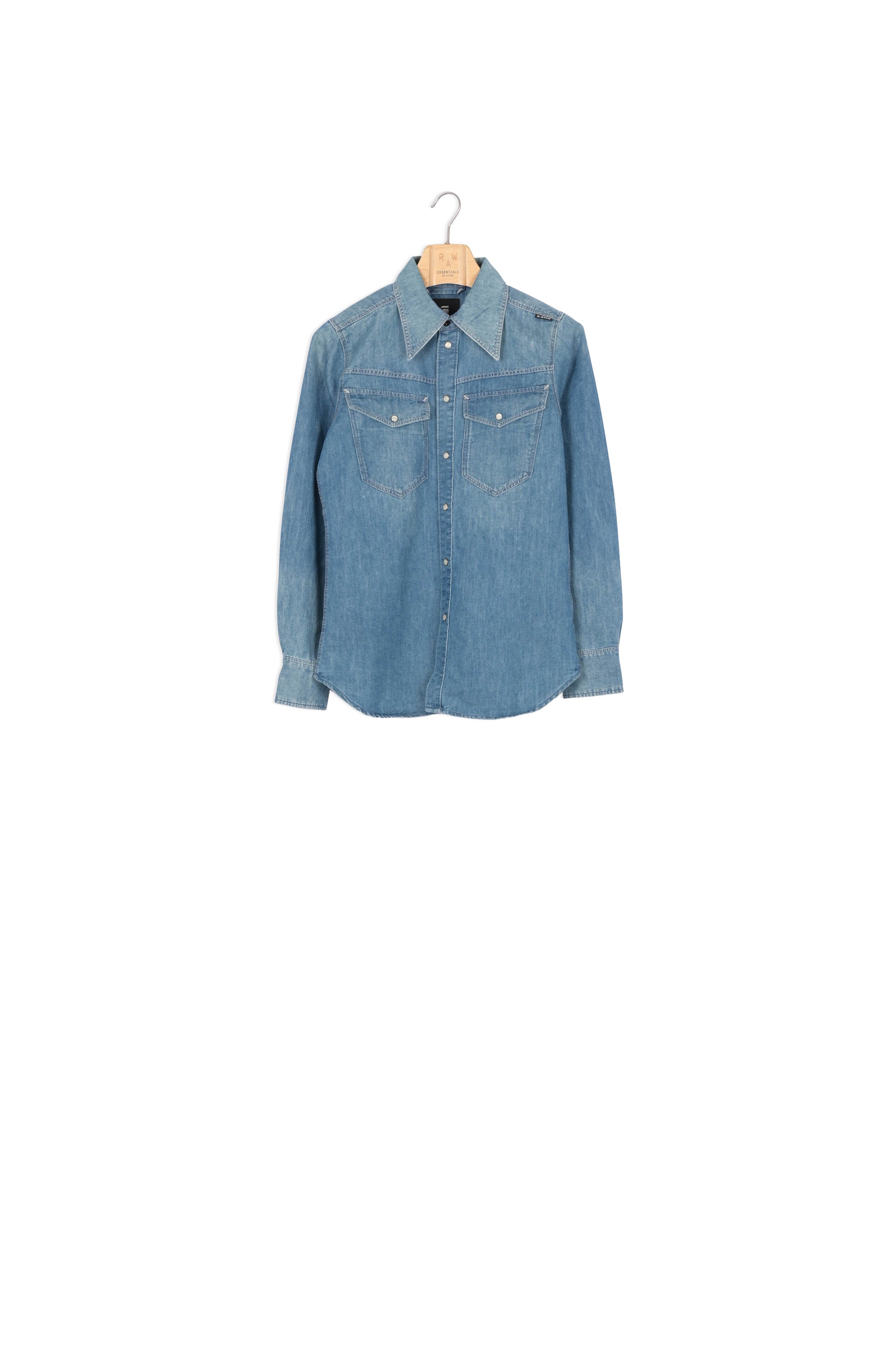 Premium 70'S Slim Denim Shirt Dada sport preloved - seconde main