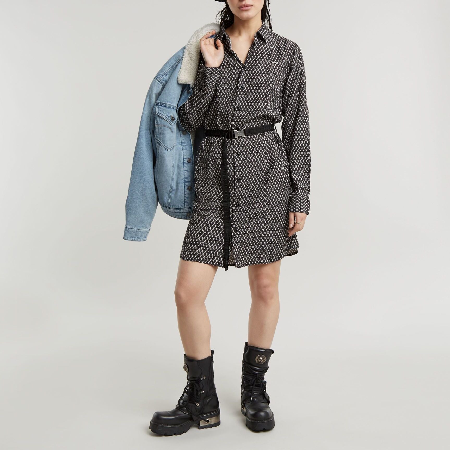 Belted Shirt Dress Dada sport preloved - seconde main