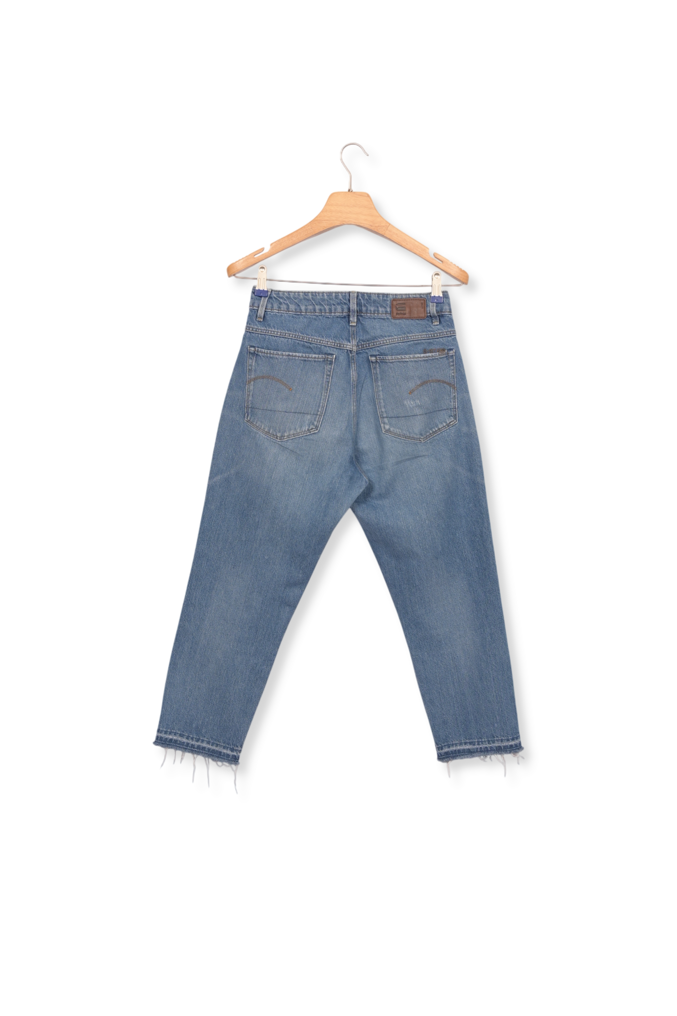 3301 Ultra High Straight Ripped 7/8-Length Jeans Dada sport preloved - seconde main
