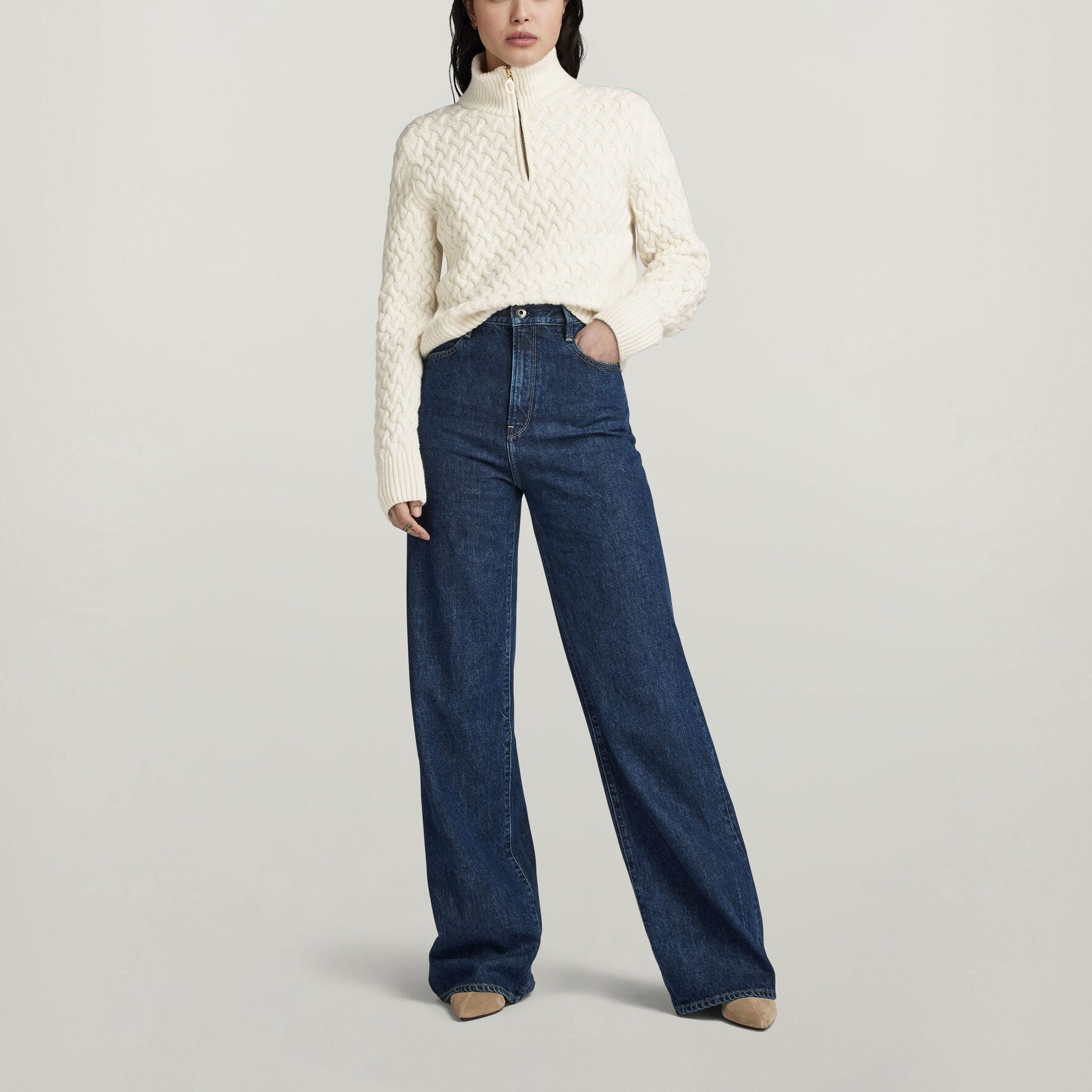 Chunky Knitted Skipper Pullover Dada sport preloved - seconde main