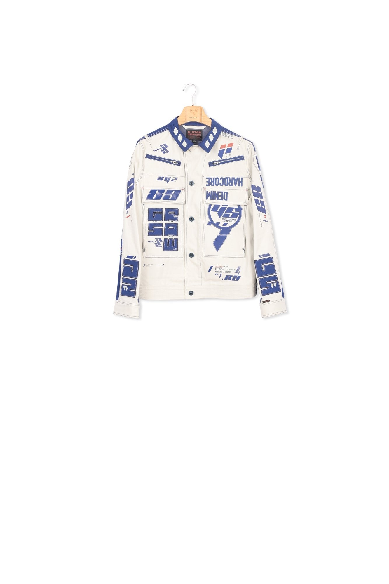 E Utility Flap Pocket Artwork Jacket Dada sport preloved - seconde main